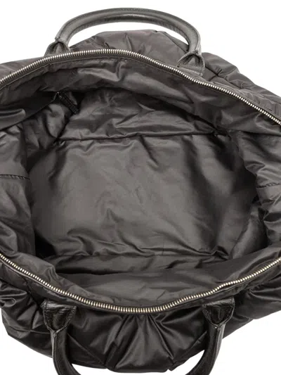 Pre-owned Saint Laurent 2000-2012 Nylon Easy Y Boston Bag In Black