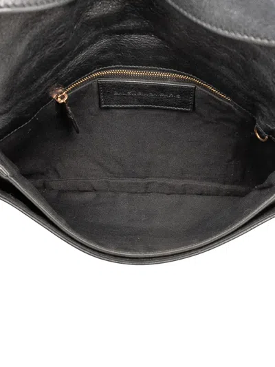 Pre-owned Balenciaga 2012 Lambskin Motocross Giant 12 Envelope Clutch Bag In Black