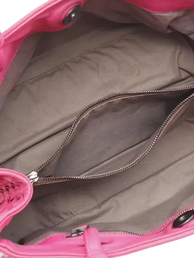 Pre-owned Bottega Veneta 2012-2025 Nappa Intrecciato Handbag In Pink