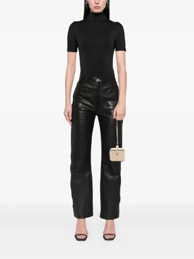 Pre-owned Chanel 2021 Mini Quilted Iridescent Caviar Pearl On Top Vanity Case With Chain Clutch Bag In Brown