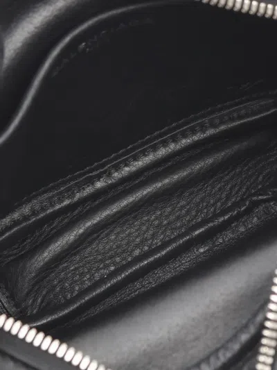 Pre-owned Balenciaga 2010-2025 Grained Calfskin Everyday Camera Bag Xs Crossbody Bag In Black
