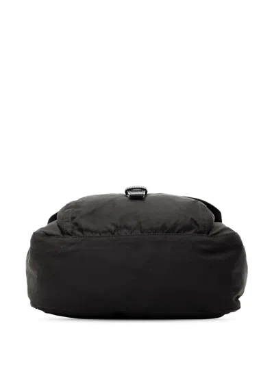 Pre-owned Prada 2000-2013 Tessuto Zip Buckle Messenger Bag Crossbody Bag In Black