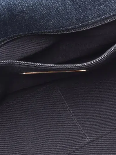 Pre-owned Chanel 2021-2025 Medium Denim 19 Flap Satchel In Blue