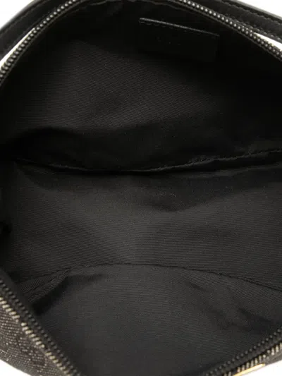 Pre-owned Gucci 2016-2025 Gg Denim Boat Shoulder Bag In Gray