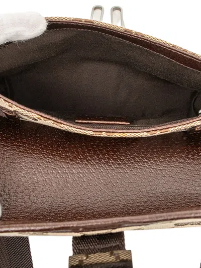 Pre-owned Gucci 2000-2015 Gg Canvas Belt Bag In Brown