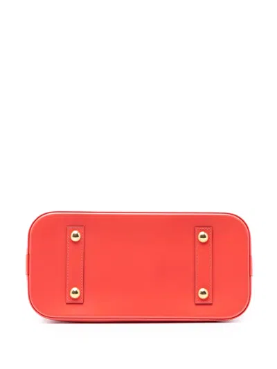 Pre-owned Louis Vuitton 2015 Monogram Vernis Alma Pm Handbag In Pink