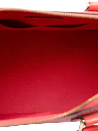 Pre-owned Louis Vuitton 2015 Monogram Vernis Alma Pm Handbag In Pink