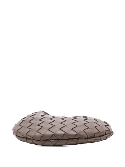 Pre-owned Bottega Veneta 2012-2025 Baby Lambskin Intrecciato Sardine Bag Satchel In Brown