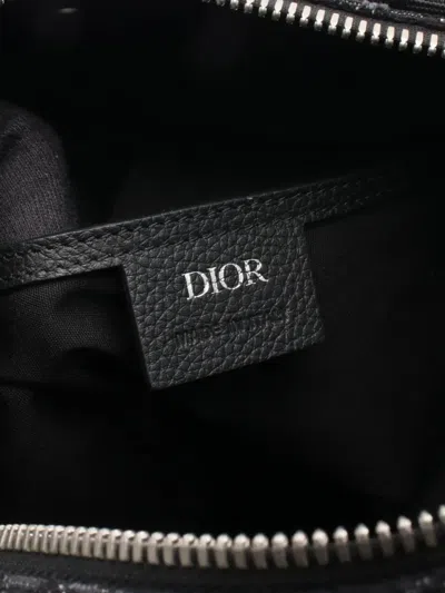 Pre-owned Dior 2021-2025 Oblique Canvas Safari Backpack In Black