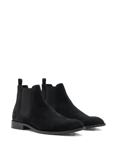 Forsa Dylan Suede Chelsea Boots In Black
