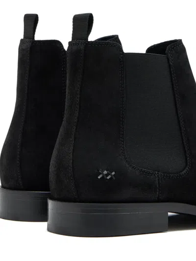 Forsa Dylan Suede Chelsea Boots In Black