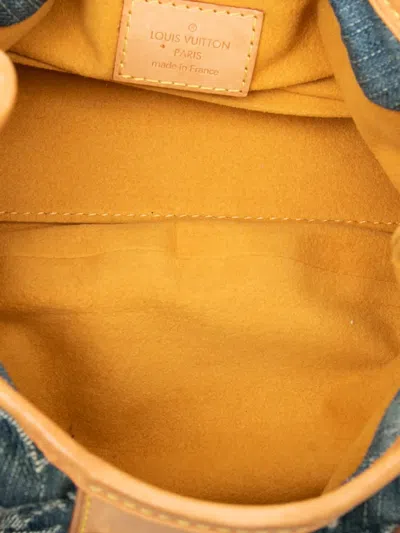 Pre-owned Louis Vuitton 2006 Monogram Denim Pleaty Handbag In Blue