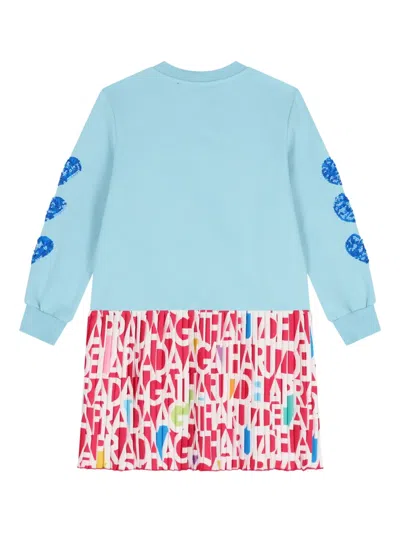 Agatha Ruiz De La Prada Pleated Dress In Blue