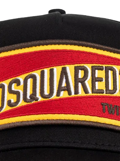 Dsquared2 Logo Patch Baseball Cap In Blue