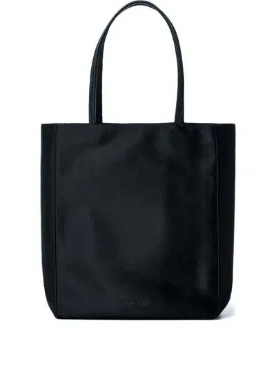 The Row Twin Handles Cecily Tote Bag In Black