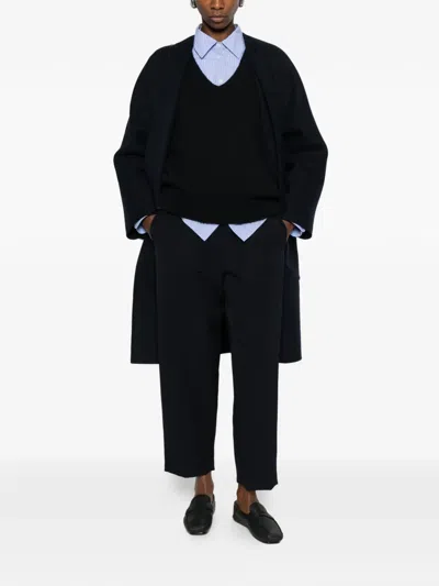 The Row Marte Ribbed-knit Vest In Blue