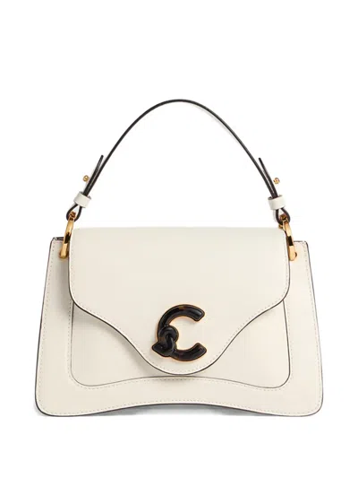 Coccinelle Small C-me Logo-detail Shoulder Bag In Neutral
