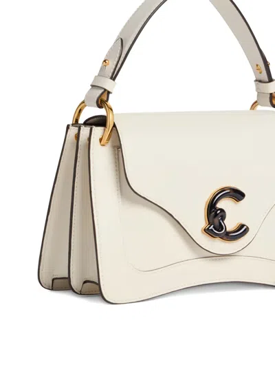 Coccinelle Small C-me Logo-detail Shoulder Bag In Neutral