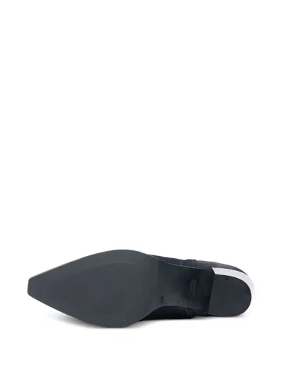 Poche Paris Pointed-toe Ankle Boots In Blue