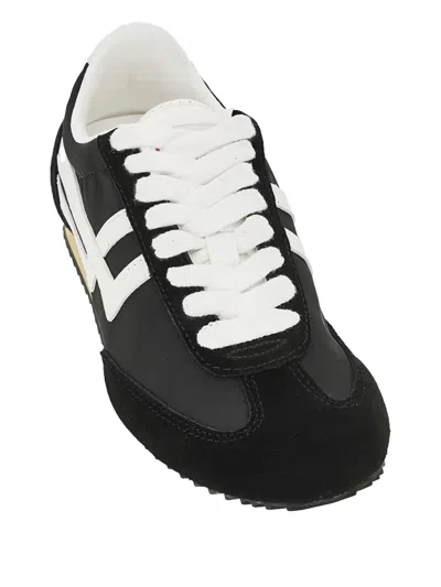 Pro-keds Racer 77 Striped Sneakers In Black