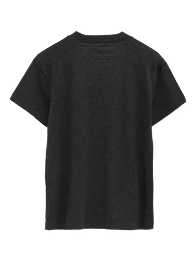 Essentials Embroidered-logo T-shirt In Black