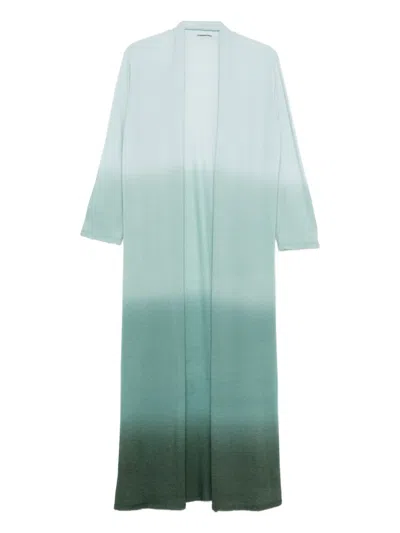 Faliero Sarti Ombre Long Cardigan In Green
