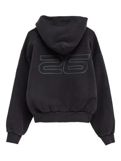 Essentials Logo-print Hoodie In Gray