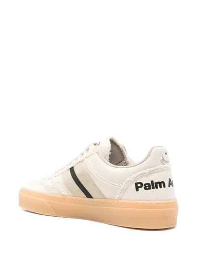Palm Angels X Moncler Monaco 2 Sneakers In Neutral
