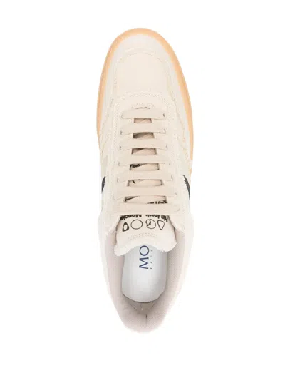 Palm Angels X Moncler Monaco 2 Sneakers In Neutral