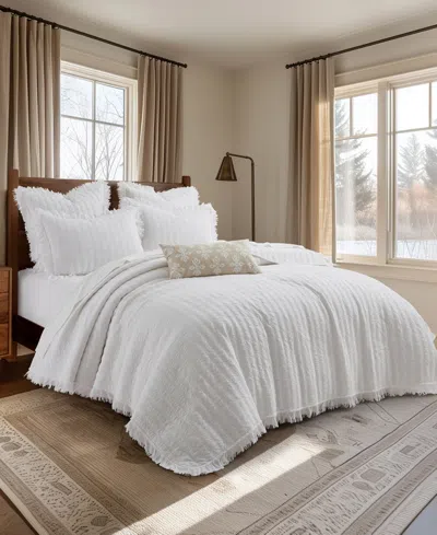 Levtex Wilhemina Stone Washed 3-pc. Quilt Set, Full/queen In White