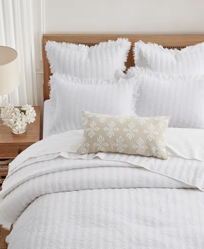 Levtex Wilhemina Stone Washed 3-pc. Quilt Set, King/california King In White