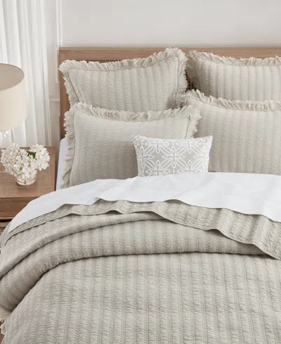 Levtex Wilhemina Stone Washed 3-pc. Quilt Set, Full/queen In Brown