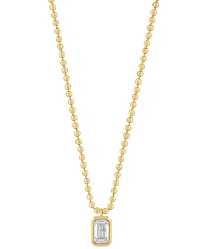Effy Collection Certified Lab-grown White Diamond Necklace (1 Ct. T.w.) In 14k Yellow Gold In Gold