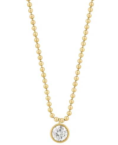 Effy Collection Certified Lab Grown Diamond Necklace (1 Ct. T.w.) In 14k Yellow Gold In Gold