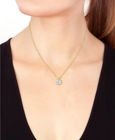 Effy Collection Certified Lab Grown Diamond Necklace (1 Ct. T.w.) In 14k Yellow Gold In Gold