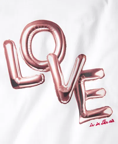 On 34th Women's Knit Short-sleeve Love Graphic T-shirt, Macy's Exclusive In White