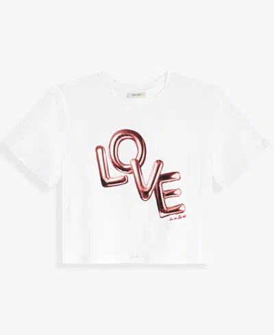 On 34th Women's Knit Short-sleeve Love Graphic T-shirt, Macy's Exclusive In White