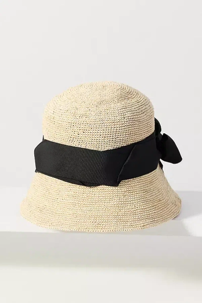 Sensi Studio Lampshade Straw Bucket Hat In Neutral