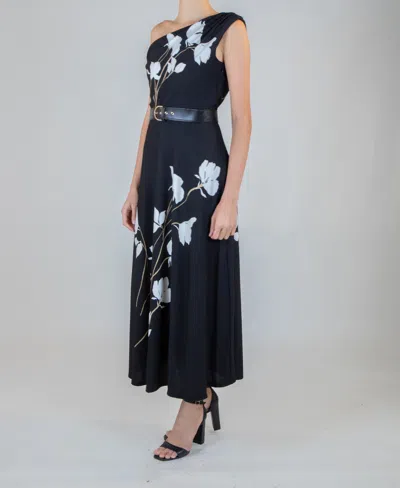 Taylor Women's Belted Off-the-shoulder Dress In Black