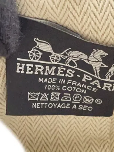 Pre-owned Hermes 2021-2025 Small Toile Bride A Brac Case Vanity Bag In Brown