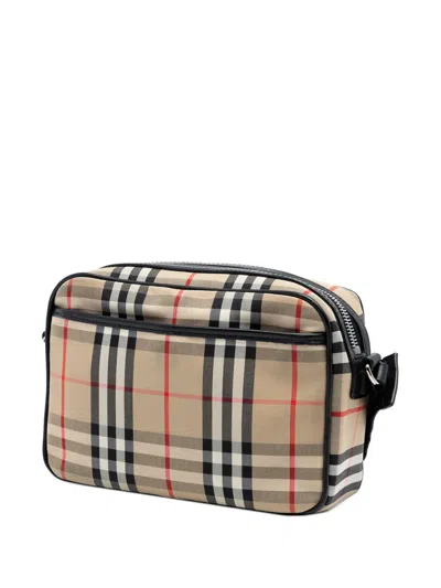 Pre-owned Burberry 2018-2025 House Check Canvas Paddy Crossbody Bag In Brown