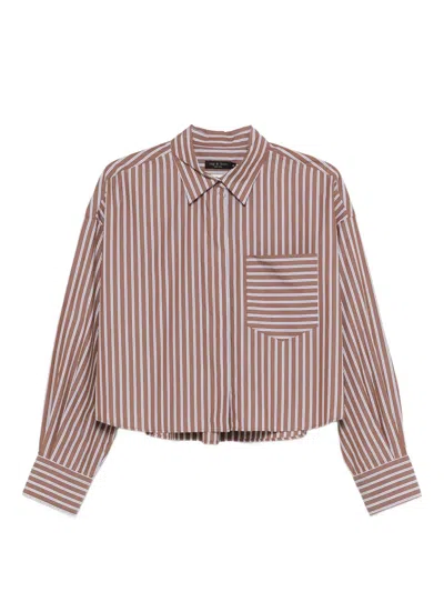Rag & Bone Striped Shirt In Brown
