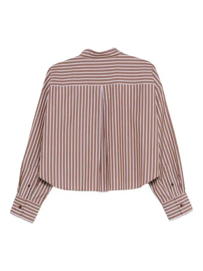 Rag & Bone Striped Shirt In Brown