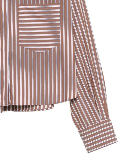 Rag & Bone Striped Shirt In Brown