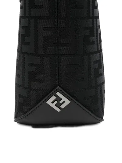 Fendi Monogram-pattern Tote Bag In Black