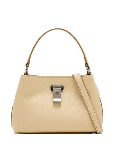 Bally Lock Me Mini Bag In Neutral