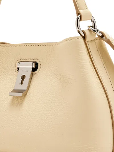 Bally Lock Me Mini Bag In Neutral