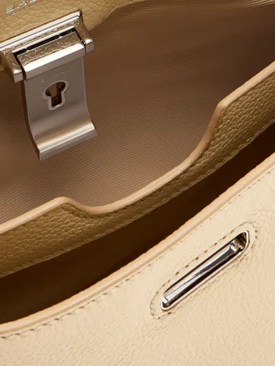 Bally Lock Me Mini Bag In Neutral