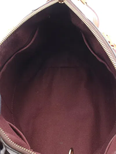 Pre-owned Louis Vuitton 2015 Monogram Turenne Pm Satchel In Brown