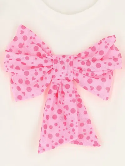 Agatha Ruiz De La Prada Bow Long-sleeve T-shirt In White